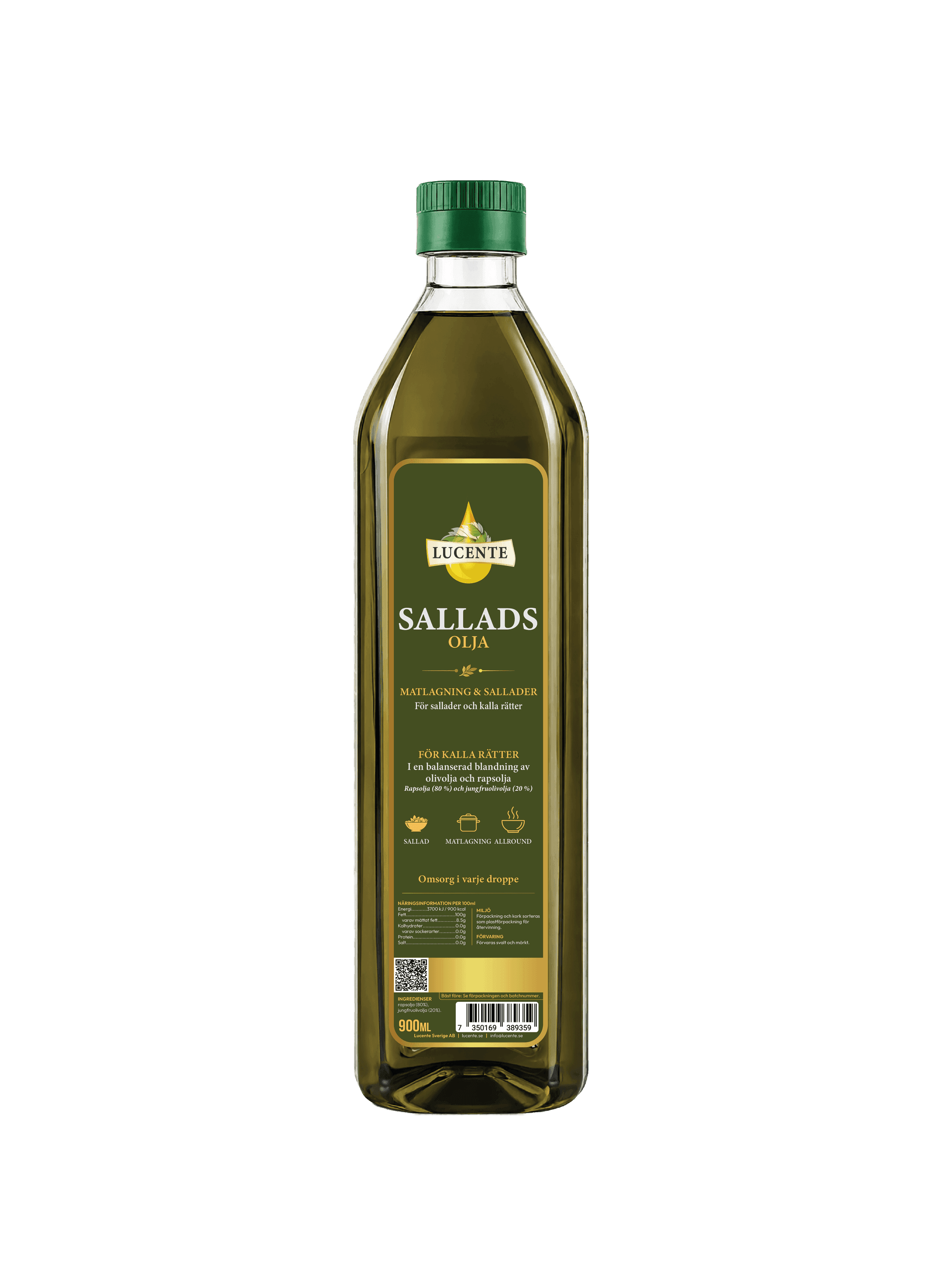 Salladsolja med olivolja